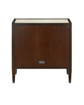 Evie Shagreen Nightstand by Currey and Company - view 5