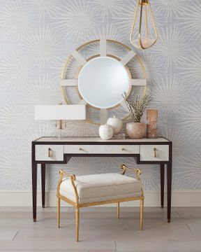 Evie Shagreen Desk by Currey and Company - view 6