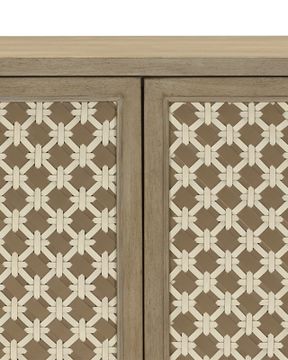 Bramford Wheat Cabinet by Currey and Company - view 2