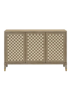 Bramford Wheat Cabinet by Currey and Company - view 3