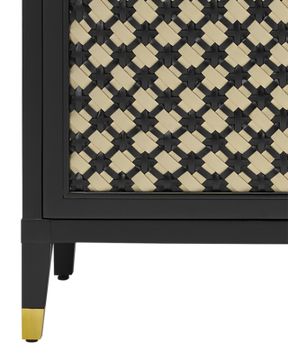 Bramford Black Cabinet by Currey and Company - view 2