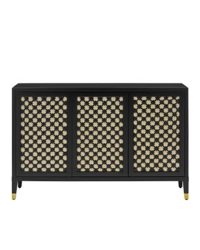 Bramford Black Cabinet by Currey and Company - view 3