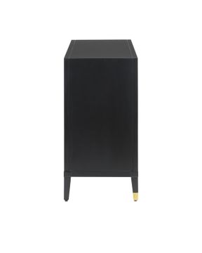 Bramford Black Cabinet by Currey and Company - view 5