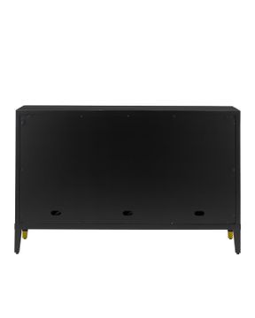 Bramford Black Cabinet by Currey and Company - view 6