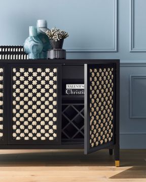 Bramford Black Cabinet by Currey and Company - view 7