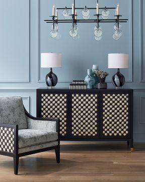 Bramford Black Cabinet by Currey and Company - view 8