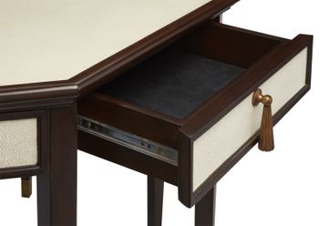 Evie Shagreen Entry Table by Currey and Company - view 2