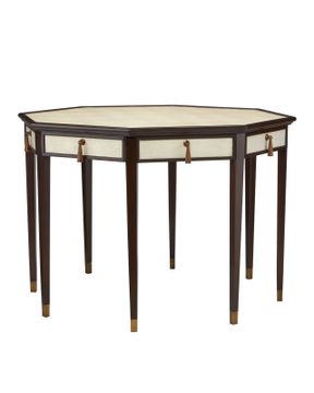 Evie Shagreen Entry Table by Currey and Company - view 3