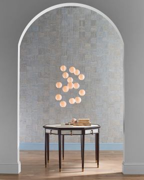 Evie Shagreen Entry Table by Currey and Company - view 5