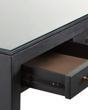Verona Black Desk by Currey and Company - view 2