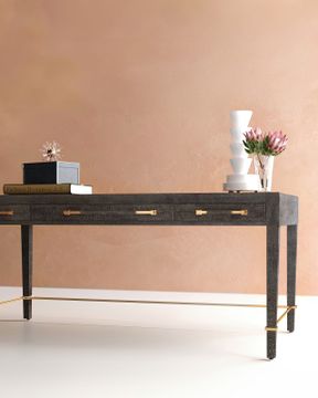 Verona Black Desk by Currey and Company - view 6