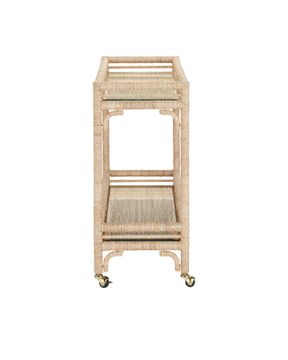 Olisa Rope Bar Cart by Currey and Company - view 5