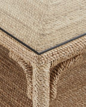 Olisa Rope Cocktail Table by Currey and Company - view 2