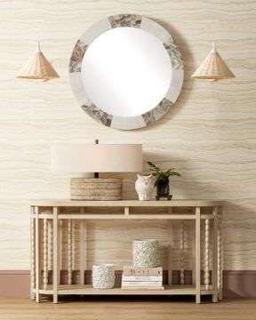 Norene Gray Console Table by Currey and Company - view 7