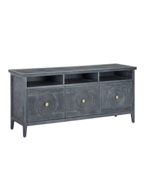 Santos Vintage Navy Rectangular Cabinet by Currey and Company