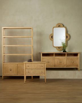 Santos Sea Sand Rectangular Cabinet by Currey and Company - view 9
