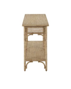 Olisa Large Rope Console Table by Currey and Company - view 4