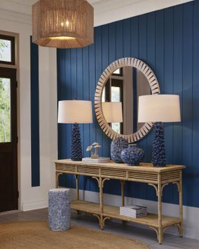 Olisa Large Rope Console Table by Currey and Company - view 6