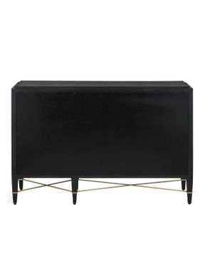 Verona Black Three-Drawer Chest by Currey and Company - view 6