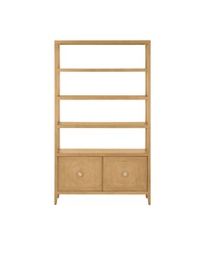 Santos Sea Sand Storage Etagere by Currey and Company - view 4