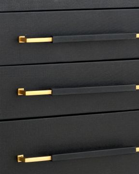 Verona Black Secretary Desk by Currey and Company - view 2