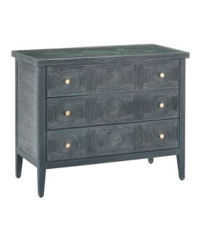 Santos Vintage Navy Large Chest by Currey and Company
