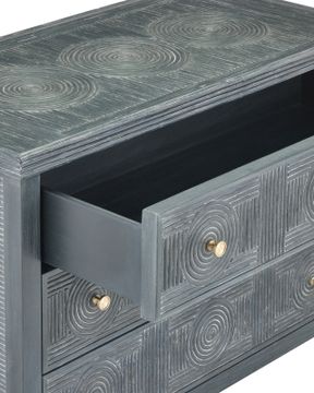 Santos Vintage Navy Large Chest by Currey and Company - view 2
