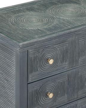Santos Vintage Navy Large Chest by Currey and Company - view 3