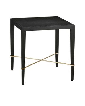 Verona Black End Table by Currey and Company