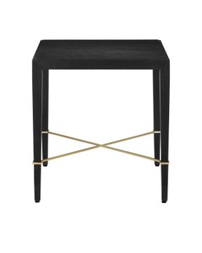 Verona Black End Table by Currey and Company - view 4