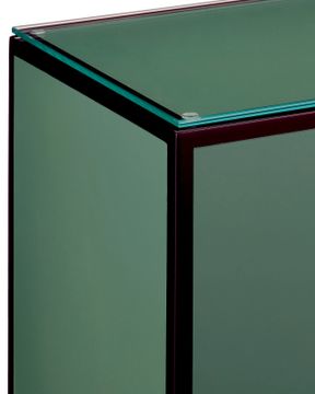 Green Lacquer Side Table by Currey and Company - view 2