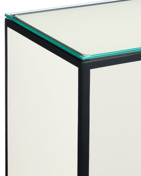 Ivory Lacquer Side Table by Currey and Company - view 2