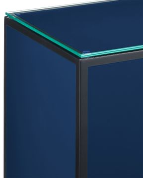 Navy Lacquer Side Table by Currey and Company - view 2