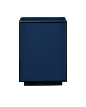 Navy Lacquer Side Table by Currey and Company - view 3