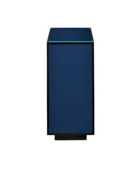 Navy Lacquer Side Table by Currey and Company - view 4