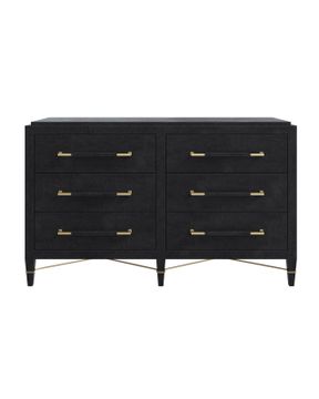 Verona Black Six-Drawer Chest by Currey and Company - view 3