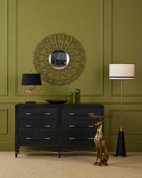 Verona Black Six-Drawer Chest by Currey and Company - view 7