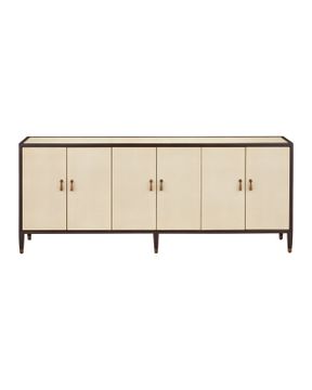 Evie Large Shagreen Credenza by Currey and Company - view 3