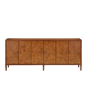 Evie Large Burl Credenza by Currey and Company - view 3