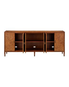 Evie Large Burl Credenza by Currey and Company - view 4