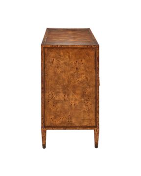Evie Large Burl Credenza by Currey and Company - view 6
