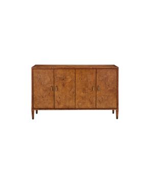 Evie Burl Credenza by Currey and Company - view 3