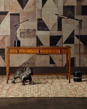 Evie Burl Writing Desk by Currey and Company - view 8