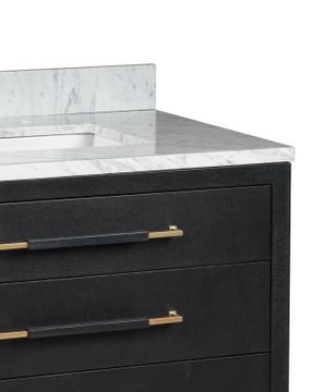 Verona 36" Black Vanity with Rectangular Undermount Sink by Currey and Company - view 2