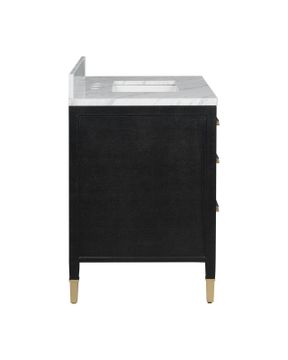 Verona 36" Black Vanity with Rectangular Undermount Sink by Currey and Company - view 6
