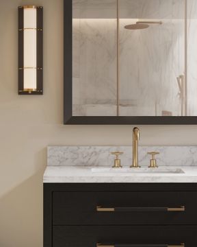 Verona 36" Black Vanity with Rectangular Undermount Sink by Currey and Company - view 8