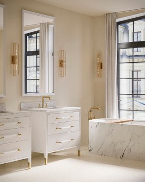 Verona 36" White Vanity with Rectangular Undermount Sink by Currey and Company - view 8