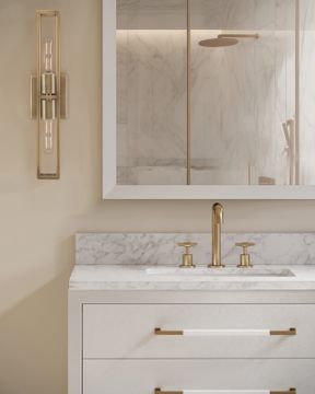 Verona 36" White Vanity with Rectangular Undermount Sink by Currey and Company - view 9