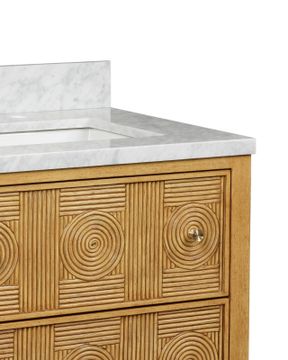 Santos 28" Sea Sand Vanity with Rectangular Undermount Sink by Currey and Company - view 2
