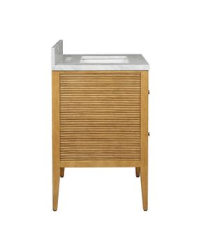 Santos 28" Sea Sand Vanity with Rectangular Undermount Sink by Currey and Company - view 7